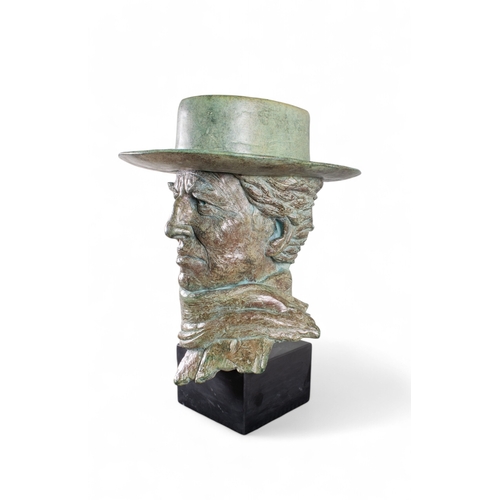 395 - Lyn Kramer (born 1942)Portrait bust of the poet & writer Robert Graves (1895-1985) Bro... 