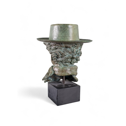 395 - Lyn Kramer (born 1942)Portrait bust of the poet & writer Robert Graves (1895-1985) Bro... 