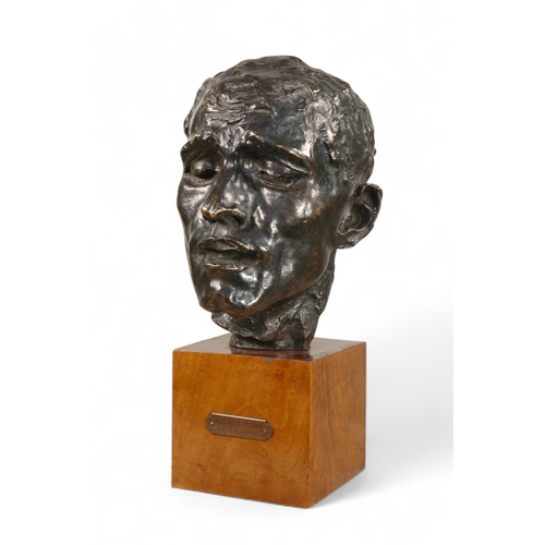 399 - Auguste Rodin (French, 1840-1917)Head of Pierre de Wiessant1900Bronze with a black patina with light... 