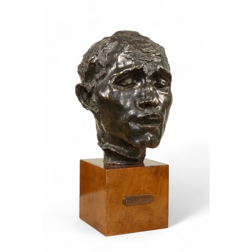 399 - Auguste Rodin (French, 1840-1917)Head of Pierre de Wiessant1900Bronze with a black patina with light... 