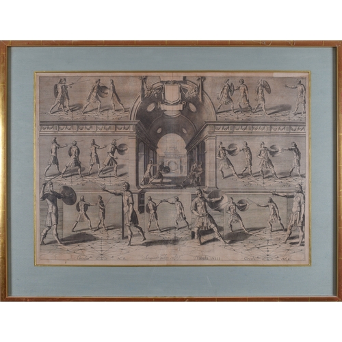 504 - Gérard Thibault (Denmark, 1574-1629)A pair of fencing printsTo include:[a] Plate VIII, Crispijn van ... 