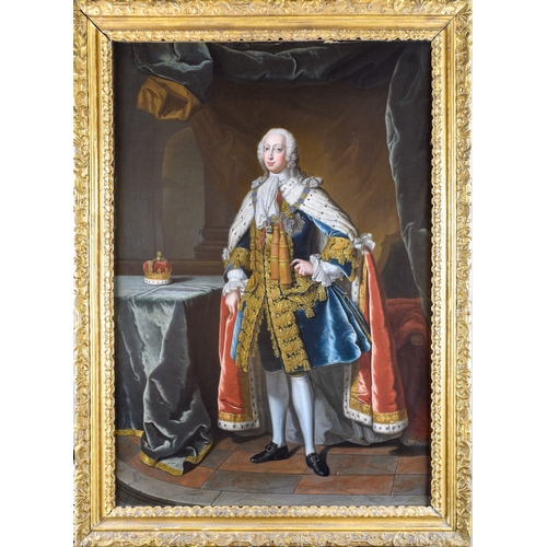 540 - Jean Baptiste van Loo (French, 1684-1745) and StudioPortrait of Frederick, Prince of Wales, small fu... 