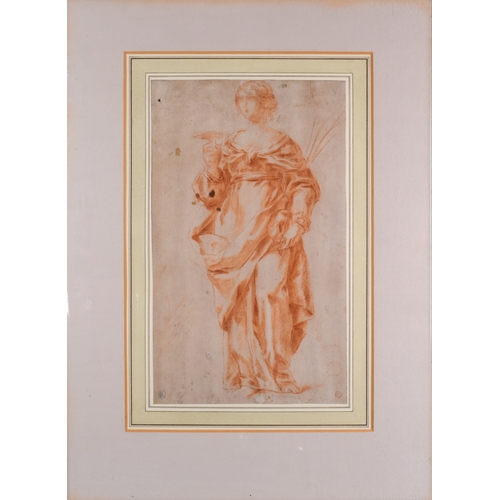 612 - Bolognese schoolSaint Lucyc. 1620Red chalk on paper With collector's mark 'CM' recto lower right&nbs... 