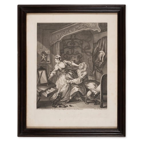 621 - William Hogarth (English, 1697-1764)Before and After1736Engravings, excellent first impressions, Pau... 