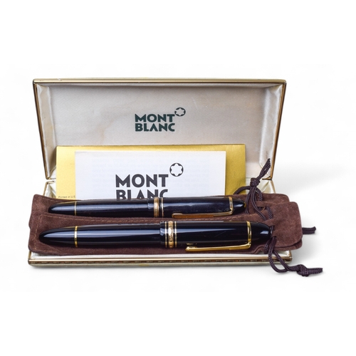 668 - Mont BlancA pair of fountain pens, with original box and papersTo be sold without reserve... 