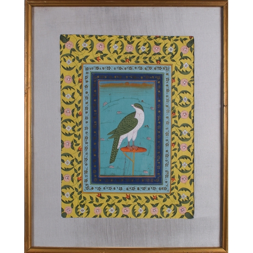 681 - 19th century, IndianA pair of pictures of birdsOne of a bird of prey, the other of two cranesGouache... 