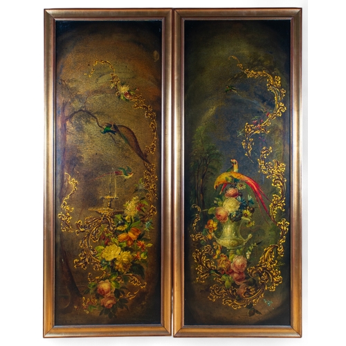 685 - Jennens and BettridgeBritishCirca 1850A very fine and large pair of papier-mâché painte... 