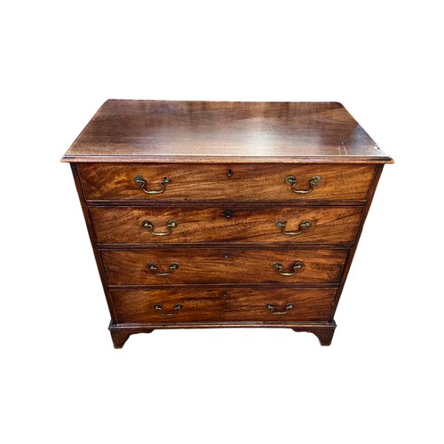 178X - EnglishGeorge III, circa 1770A chest of drawers composed of four slightly graduated drawers with typ... 