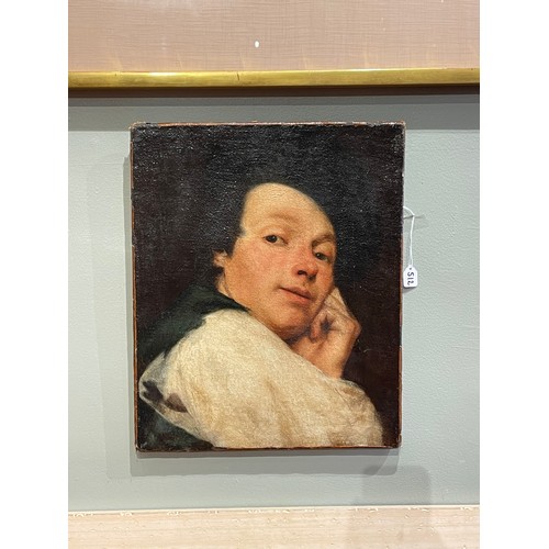 512 - Attributed to Giovanni Battista Piazzetta (Venice, 1682- 1754)Portrait of a gentleman, traditionally... 