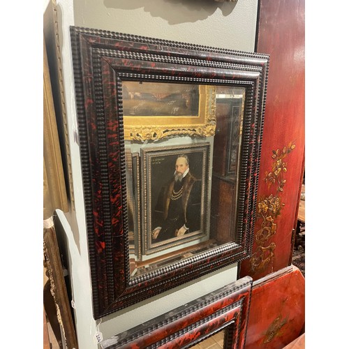 204 - Continental19th CenturyA pair of tortoiseshell ripple frame mirrorsProperty of a gentlemanFrom the c... 