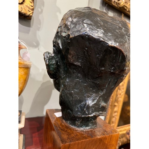 399 - Auguste Rodin (French, 1840-1917)Head of Pierre de Wiessant1900Bronze with a black patina with light... 