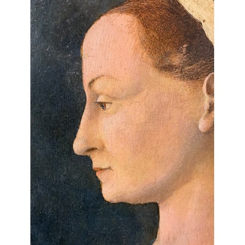 515A - Italian15th CenturyAttributed to Antonio del Pollaiuolo (1429-1498)Portrait of an Italian Noblewoman... 