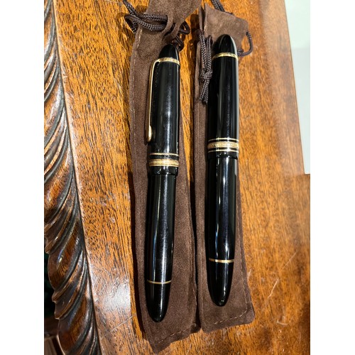 668 - Mont BlancA pair of fountain pens, with original box and papersTo be sold without reserve... 