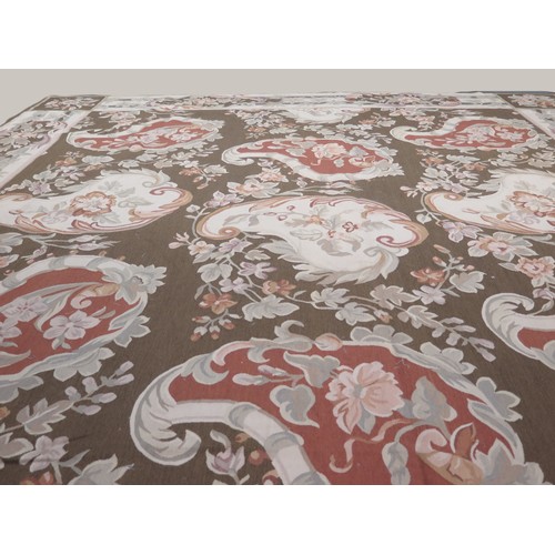 315 - Continental18th CenturyA fine Aubusson carpet with rare Savonnerie designDimensions:367 cm (L) x 275... 