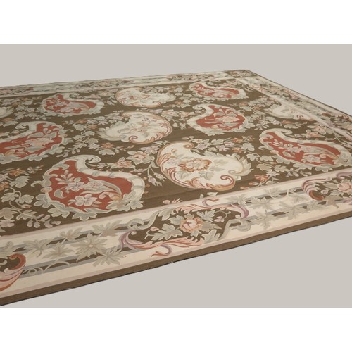 315 - Continental18th CenturyA fine Aubusson carpet with rare Savonnerie designDimensions:367 cm (L) x 275... 