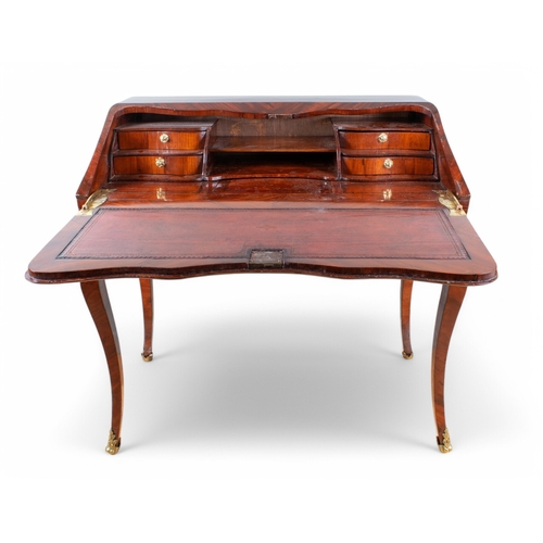 282 - FrenchLouis XVA fine writing deskKingwood and ormolu, with later red leather inset Dimensions:3... 