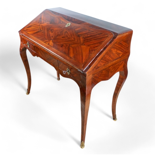 282 - FrenchLouis XVA fine writing deskKingwood and ormolu, with later red leather inset Dimensions:3... 