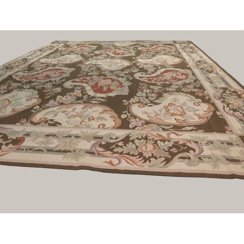 315 - Continental18th CenturyA fine Aubusson carpet with rare Savonnerie designDimensions:367 cm (L) x 275... 