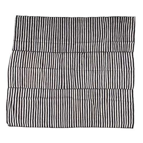 319 - 20th centuryA pair of striped monochrome kilim rugsDimensions:[a] 205 cm x 198 cm[b] 217 cm x 198 cm... 