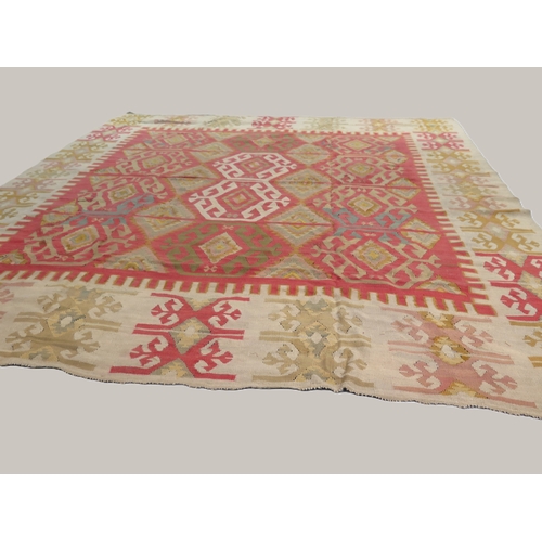 328 - 20th centuryAn Anatolian kilimSquare ShapeDimensions:250 cm (L) x 240 cm (W)... 