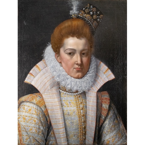 337 - Circle of Lavinia Fontana (1552 - 1614)Portrait of a courtly lady, possibly the Infanta Isabella Cla... 