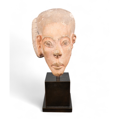 553 - Egyptian, Armana (?)a head with side-lock of youthProvenance:Private collection, UKDimensions:11 in.... 