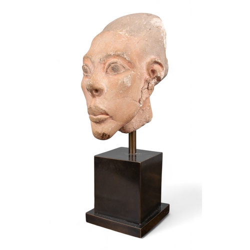 553 - Egyptian, Armana (?)a head with side-lock of youthProvenance:Private collection, UKDimensions:11 in.... 