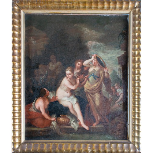 357 - Italian17th century (?)A pair of Biblical scenes depicting Bathsheba and SusannaOil on canvasDimensi... 