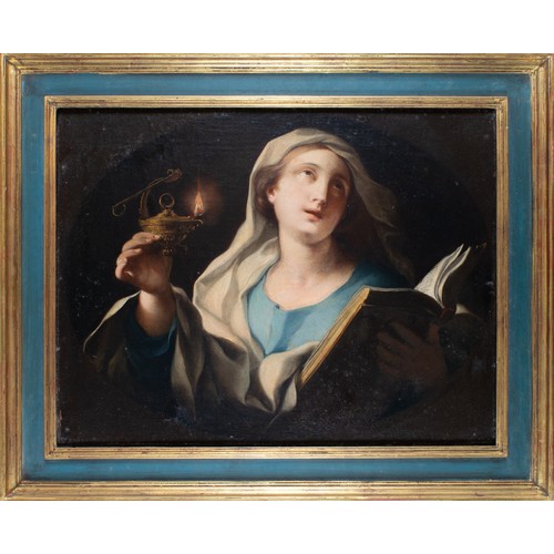 358 - Italian school17th centurySaint LucyOil on canvasDimensions:(Canvas) 19.5 in. (H) x 25 in. (W)(Frame... 