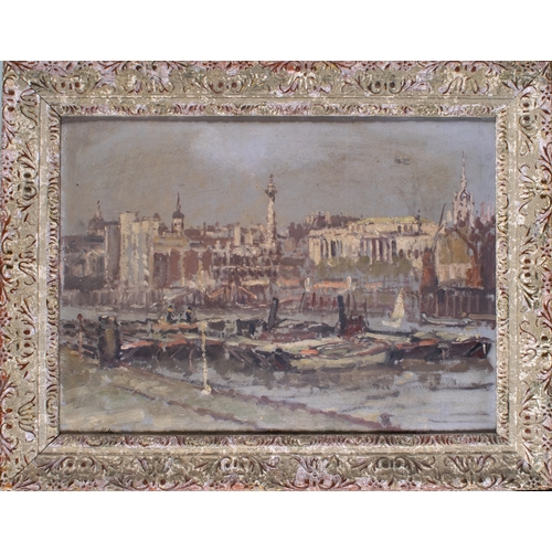 453 - Paul Ayshford Methuen, 4th Baron Methuen (English, 1886-1974)View of the City from Hay's WharfOil on... 