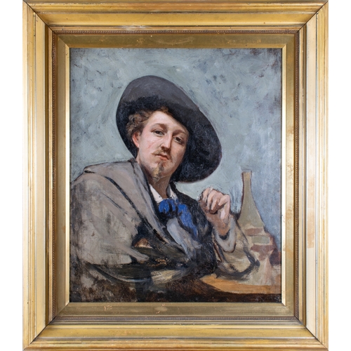 459 - Early 20th CenturyPortrait of an artistOil on canvasDimensions:(Frame) 31 in. (H) x 27 in. (W)(Canva... 