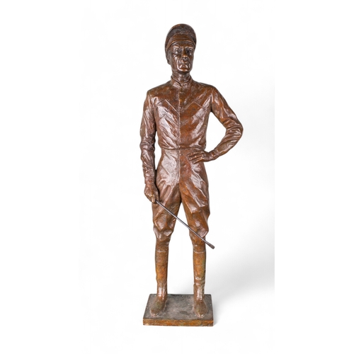 487 - William Newton (English, b. 1960)Lester PiggottBronzeSigned 'W. Newton 4/30'Edition 4/30This work is... 