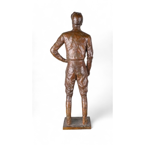 487 - William Newton (English, b. 1960)Lester PiggottBronzeSigned 'W. Newton 4/30'Edition 4/30This work is... 