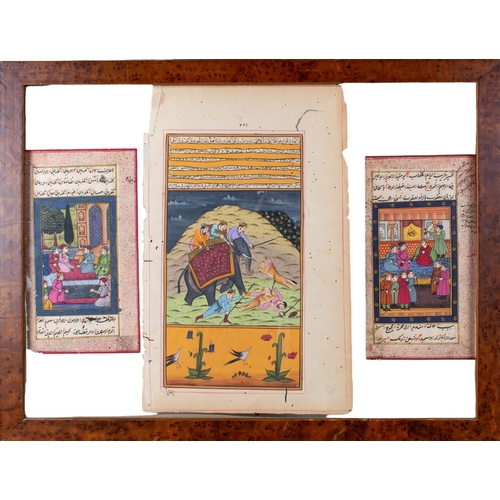 523 - 20th centuryA collection of framed Indo-Persian manuscript leavesTo be sold without reserve... 