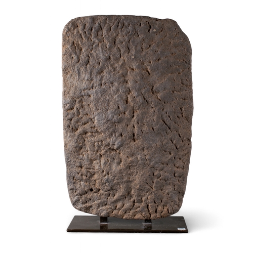 551 - Near Eastern, 10th-9th century BCStela of a palm treeBasalt on a metal baseProvenance:Acquired by th... 