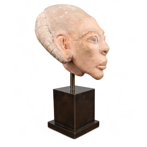 553 - Egyptian, Armana (?)a head with side-lock of youthProvenance:Private collection, UKDimensions:11 in.... 