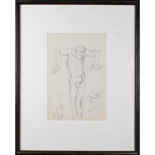 602 - Michael Ayrton (English, 1921-1975)Figure Studies for The Dance1957Pencil on paper, double-sidedDate... 