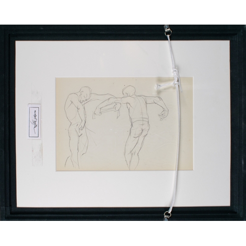 602 - Michael Ayrton (English, 1921-1975)Figure Studies for The Dance1957Pencil on paper, double-sidedDate... 