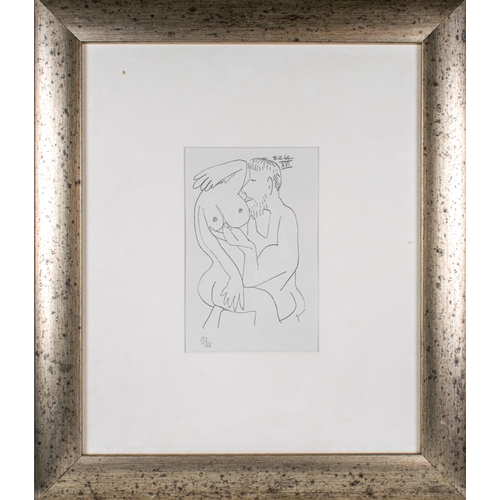 615 - After Pablo Picasso (Spanish, 1881-1963)Intimacy of Couple, 1964Lithograph on paperProduced for the ... 