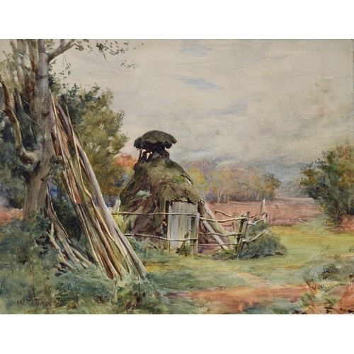 621 - Walter Tyndale (1855 - 1943)Two rural viewsWatercolour on paper, mounted to cardSigned bottom leftWi... 