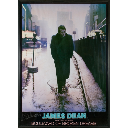 626 - Gottfried Helnwein (Austrian-Irish, b. 1948)James Dean: Boulevard of Broken DreamsOriginal poster Ha... 