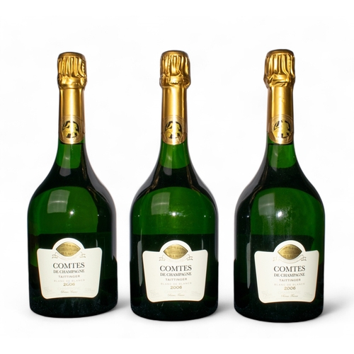 661 - Taittinger: Comtes de Champagne Blanc de Blancs 2006Three bottles, 750ml / 12%