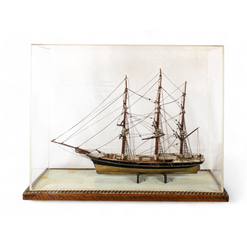 678 - 19th/20th centuryA model of the ship ElizaDimensions:15 in. (H) x 19 in. (L) x 6 in. (W)... 