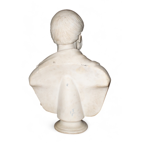 686 - 19th centuryA marble bust of a gentlemanDimensions:31 in. (H) x 20 in. (W) x 11 in. (D)... 