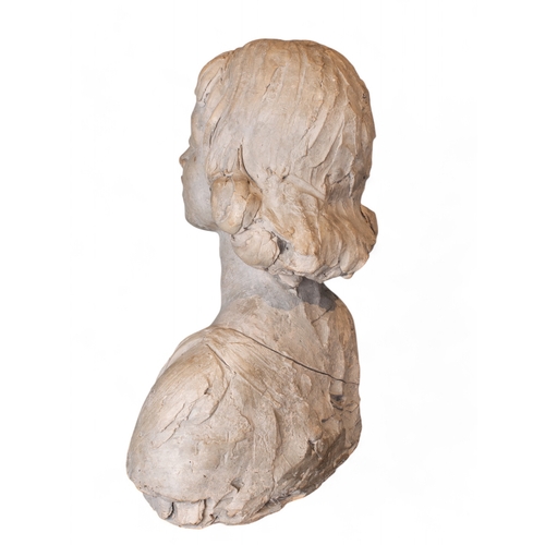 691 - After Andrea Della Robbia (Florentine, 1435-1525)Bust of a Young BoyTerracottaDimensions:17 in. (H) ... 