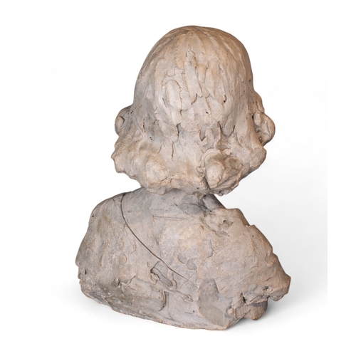 691 - After Andrea Della Robbia (Florentine, 1435-1525)Bust of a Young BoyTerracottaDimensions:17 in. (H) ... 