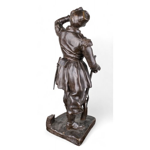 693 - Léopold Eugène Kampf (French, 1822-1893)The Last Drop1857BronzeSigned and dated 'Kampf 1857'Dimensio... 