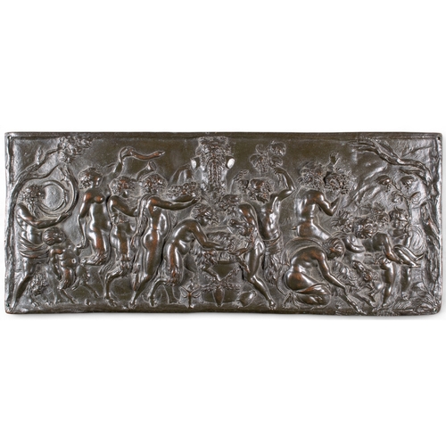 697 - Claude Michel 'Clodion' (French, 1738-1814)Bacchanalc. 1784Bronze cast in relief and engravedSigned ... 