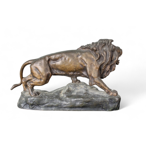 699 - Jean-Baptiste Descomps (French, 1872-1948)Lion RugissantBronzeSigned 'J. B. Descomps'Dimensions:6.25... 