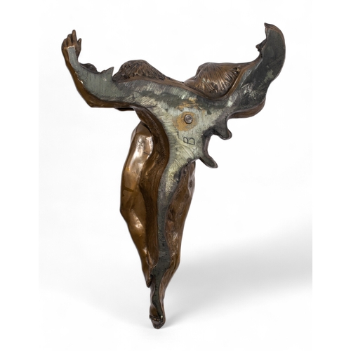 709 - Giovanni Schoeman (South African, 1940-1981)Harmony, Two nudesBronzeDimensions:18 in. (H) x 12 in. (... 